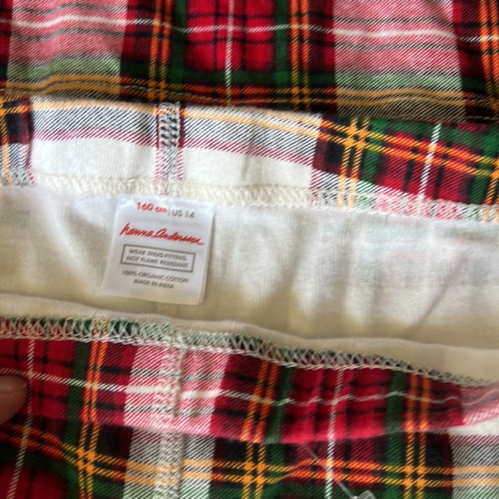 Hanna Andersson 14 years old plaid pijama unisex - Picture 5 of 8